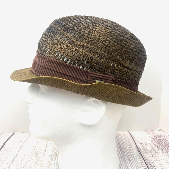 Peter Grimm Hat Packable Fedora Men or Women Olive Green One Size Summer‎ Hat - Picture 1 of 9